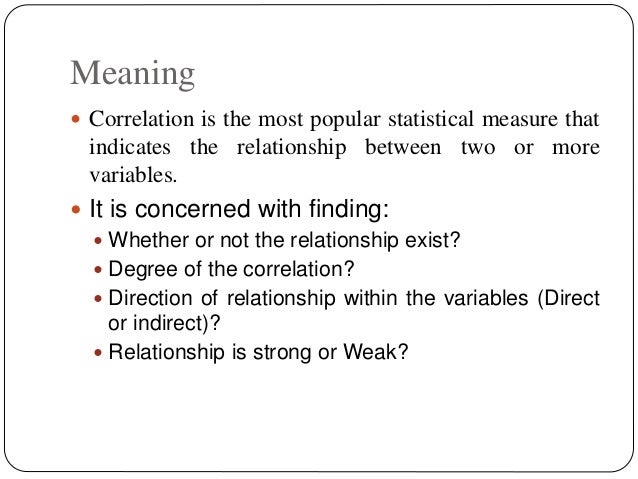 correlation analysis definition