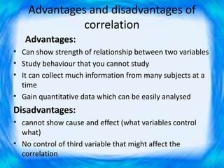 Advantages and Disadvantages of Pearson Correlation