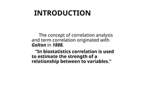 Correlation Analysis (Biostatistics)ppt. | PPTX