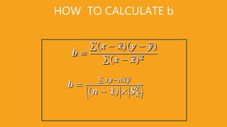 HOW TO CALCULATE b
 