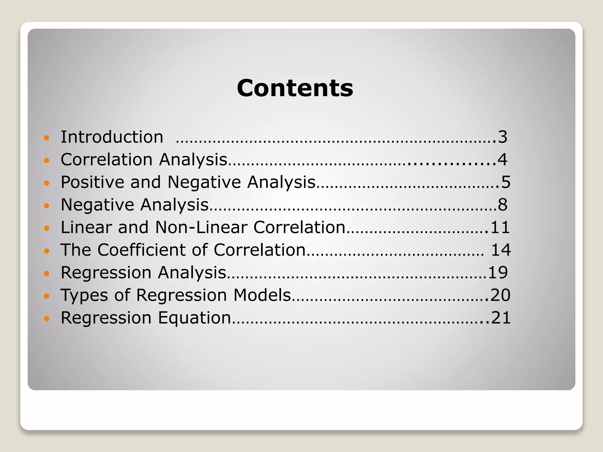 Correlation and regression analysis | PPTX