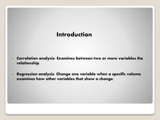 Correlation and regression analysis | PPTX