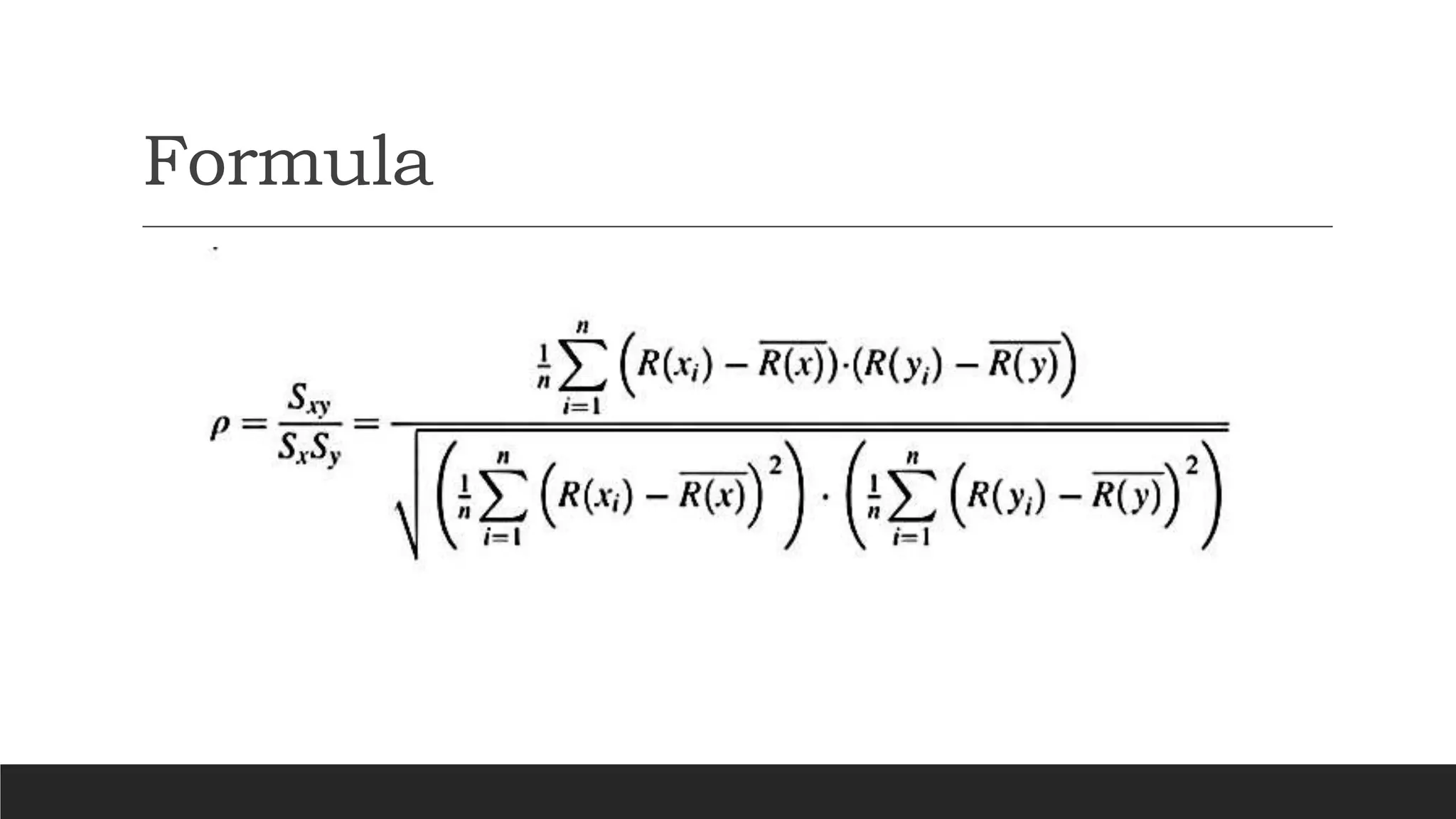 Formula
 