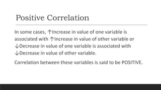 Positive Correlations Increasing Rates Correlation | PPTX