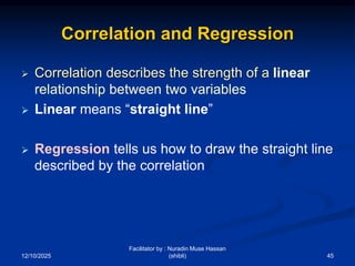 Statistics and Probability – Chapter 4: Correlation and Regression ...