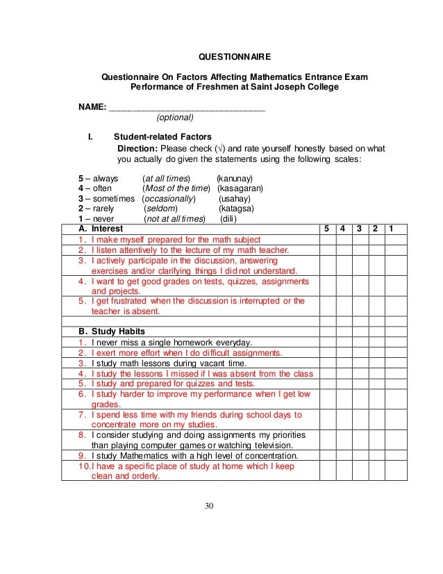 Quantitative research about students' academic performance picture