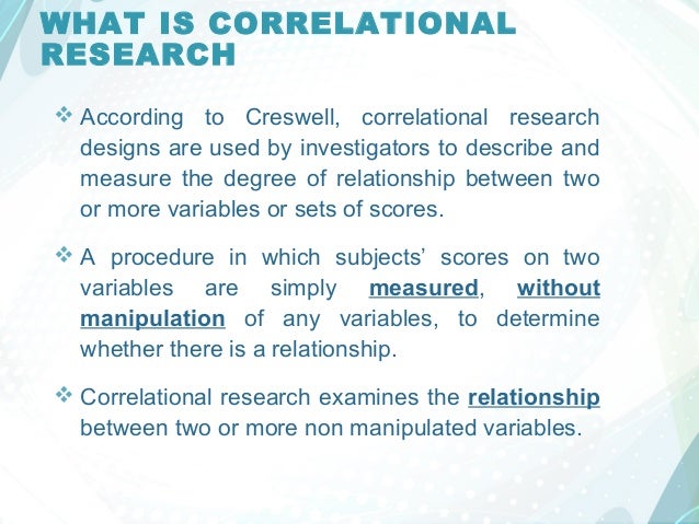 Correlation Research Design correlation-research-design