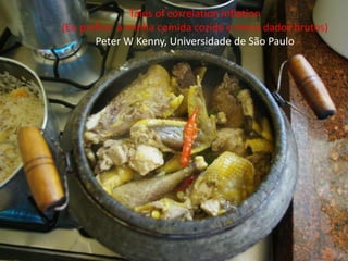 Tales of correlation inflation
(Eu prefiro a minha comida cozida e meus dados brutos)
Peter W Kenny, Universidade de São Paulo
 