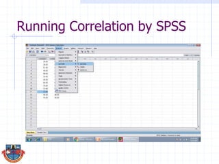 Running Correlation by SPSS
 