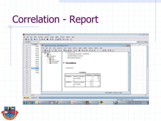 Correlation - Report
 