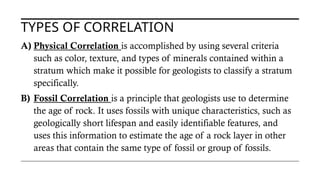 EARTH'S CORRELATION OF ROCK LAYERS..pptx
