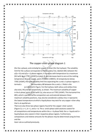 Correlation of the eutectic type alloy with the phase diagram
