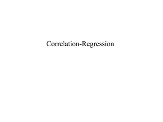 Correlation-Regression
 
