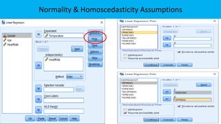 Normality & Homoscedasticity Assumptions
 