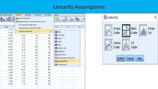 Linearity Assumptions
 