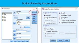 Multicollinearity Assumptions
 