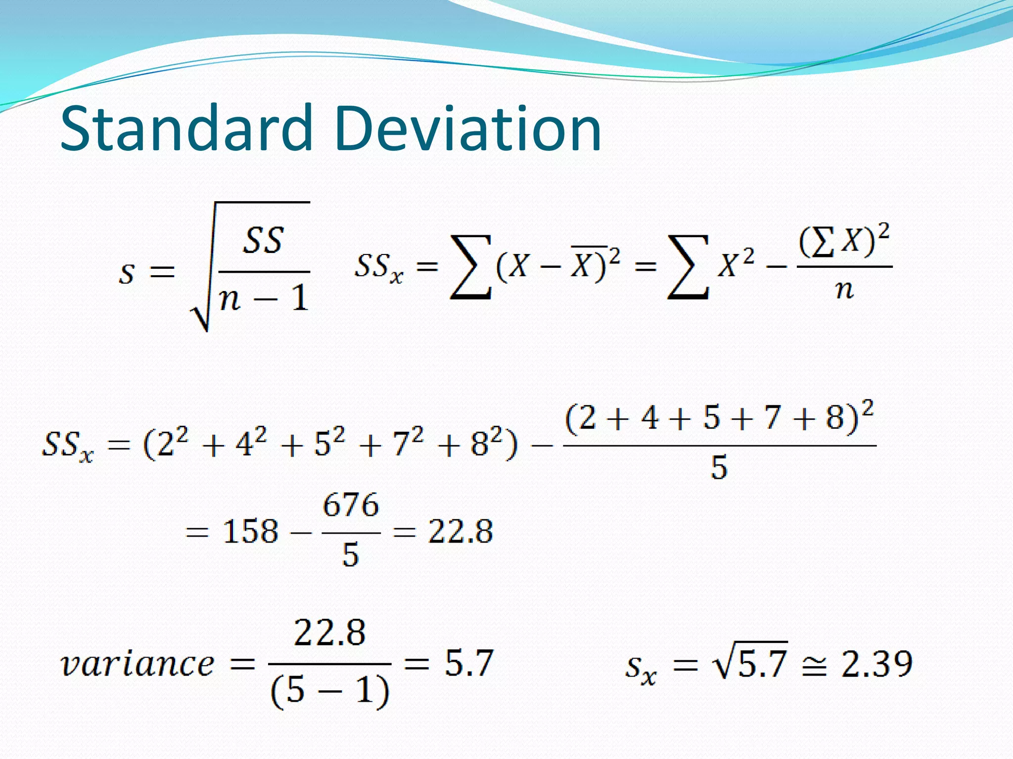 Standard Deviation