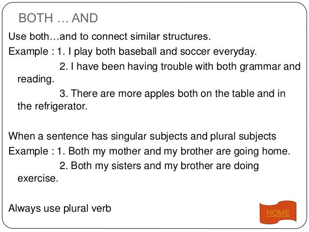 Correlative conjunctions