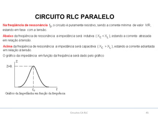 4545Circuitos CA RLC
CIRCUITO RLC PARALELO
 