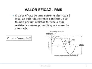 Sinais Senoidais 8
VALOR EFICAZ - RMS
 