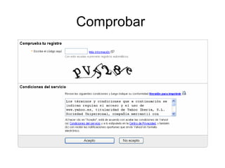 Comprobar  