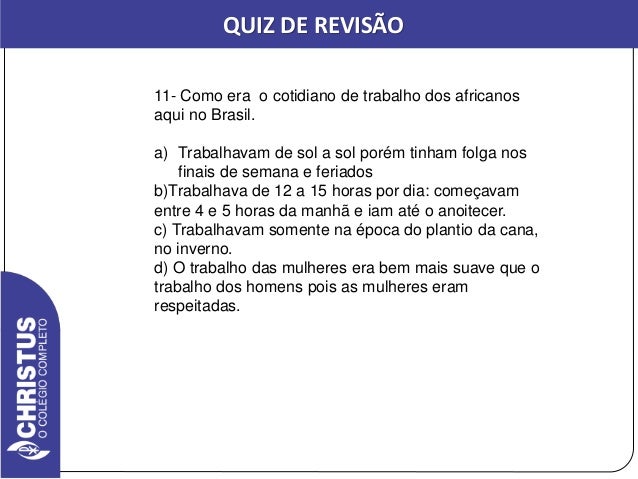 QUIZ DE HISTÓRIA