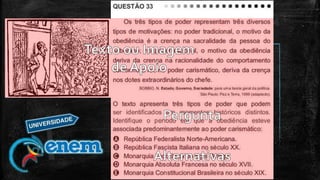 Modelo de questão ENEM
 