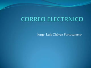 CORREO ELECTRNICO Jorge  Luis Chávez Portocarrero	 