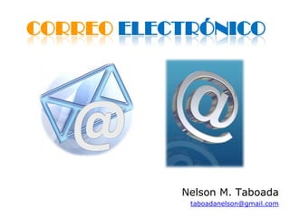 Correo Electrónico Nelson M. Taboada taboadanelson@gmail.com 
