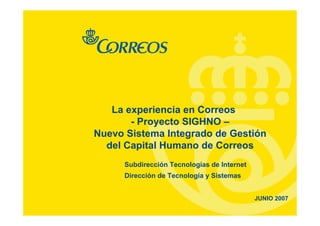 Correos Proyecto Integra Jun2007