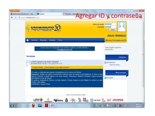 Agregar ID y contraseña