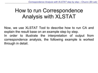 Correspondence Analysis Step By Step Ppt