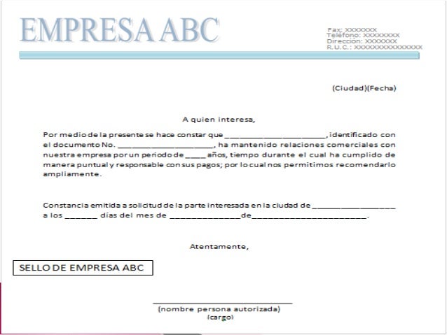 Correspondencia comercial