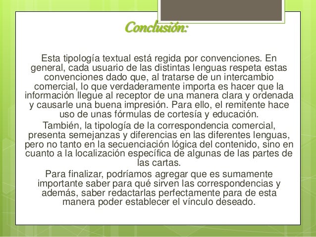 Correspondencia comercial