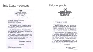 Estilo Bloque modificado Estilo sangrado
 