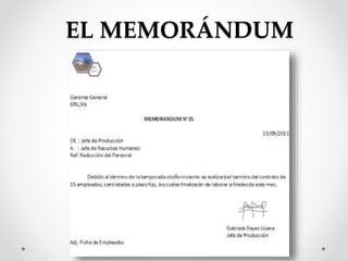 EL MEMORÁNDUM