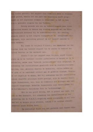 Correspondentie met de Bond voor Electrotechnische Handel en Industrie