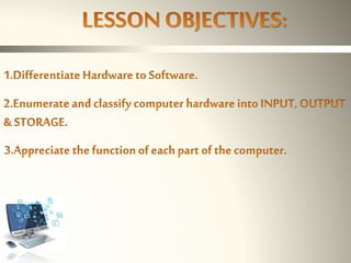 Computer Software Parts And Functions