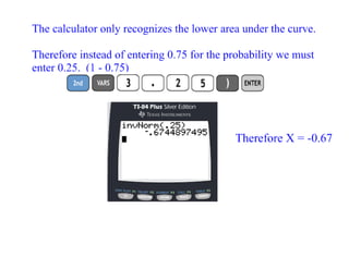 Corresponding z score