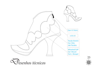 Ziper 4.5 Nylon


                       Linha 16


                    Tecido Stretch
                    Cor: Pele
                    Jaki Tecidos

                    Whashed Calf
                    Cor: Biscuit
                    Forn.: Brespel

                                      23

Desenhos técnicos
 