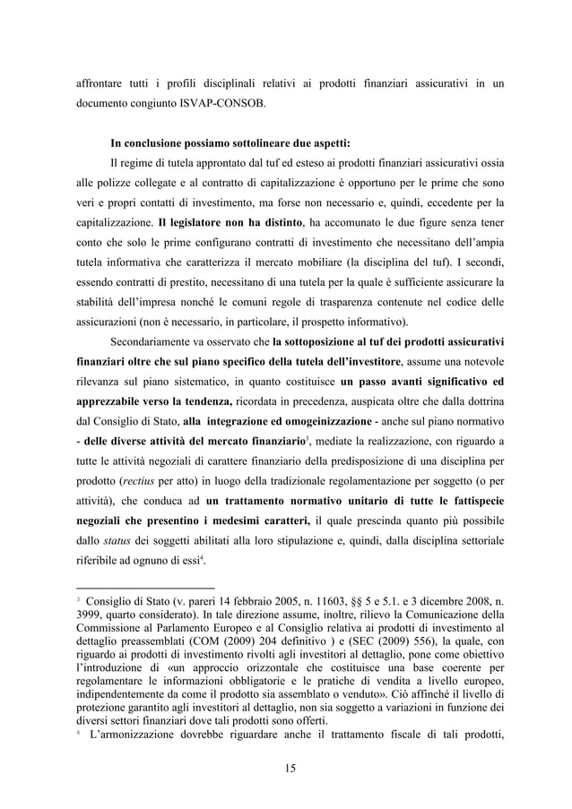 I prodotti assicurativi dei rami vita nel sistema dei contratti ...