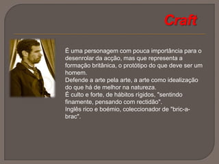 Dâmaso parte para Penafiel, devido à morte de um tio, e quando volta fica cheio de ciúmes de Carlos por ter tanta intimidade com Maria Eduarda;Personagens no Episódio Social:Carlos da Maia