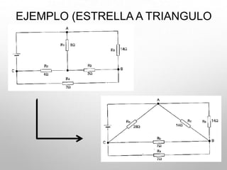 EJEMPLO (ESTRELLA A TRIANGULO
 