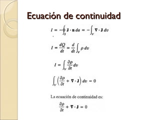 Ecuación de continuidad
 