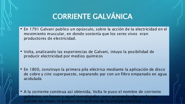 Corriente galvánica