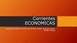 Corrientes
ECONOMICAS
Línea de el tiempo (Hecho por Dennis Avalos, Gustavo Alcalá,
Fabián Rosas)
 