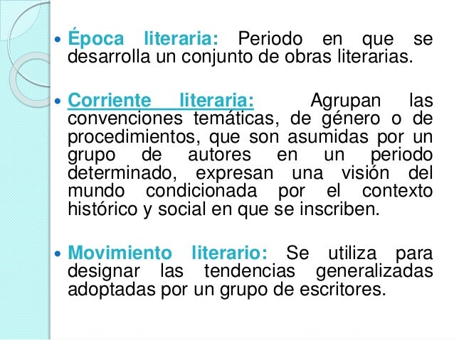 Corrientes literarias