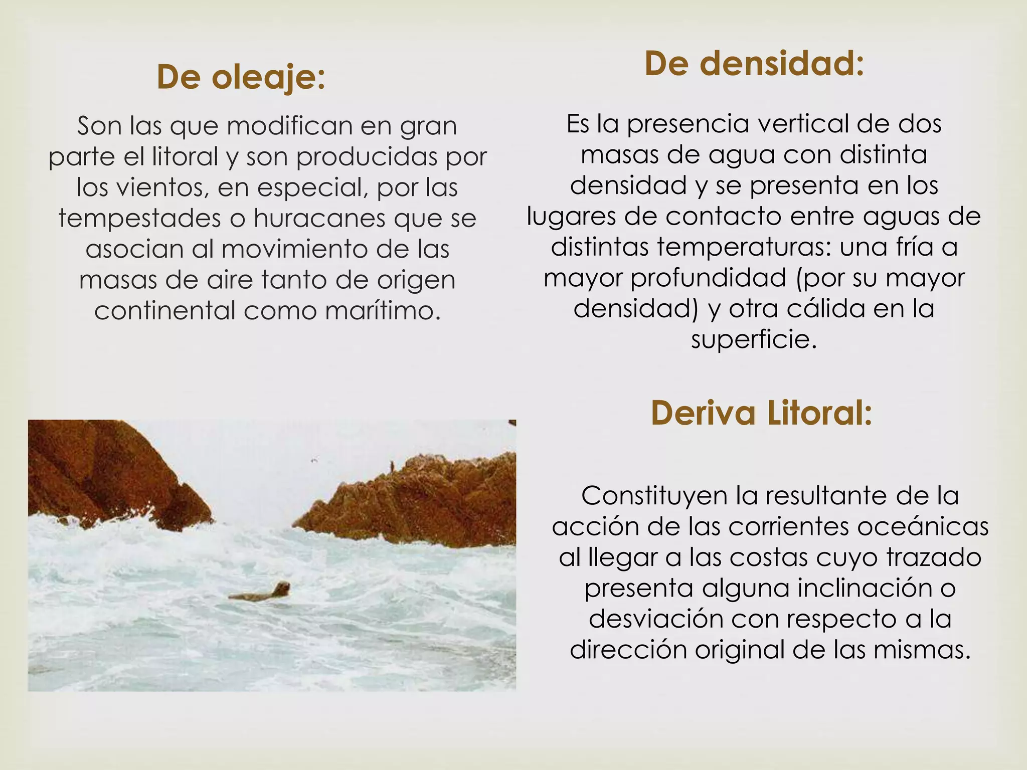 Corrientes Marinas y La Corriente del Niño | PPTX
