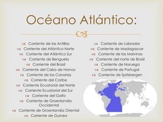 Corrientes Marinas y La Corriente del Niño | PPTX