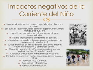 Corrientes Marinas y La Corriente del Niño | PPTX